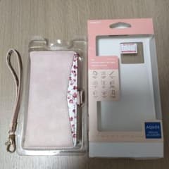 スマホケース　手帳　AQUOS  PINKのサムネイル