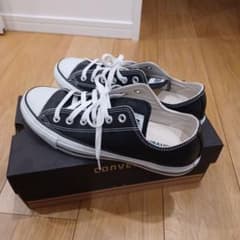 CONVERSE コンバース　オールスター　黒 本革　レザー  ローカットのサムネイル