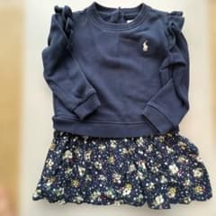 ラルフローレン ワンピース ネイビー 花柄のサムネイル