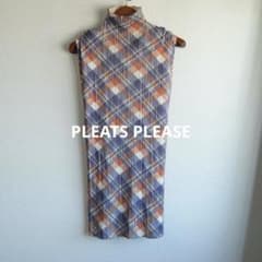 PLEATS PLEASE プリーツプリーズ チェック柄 ワンピース サイズ3