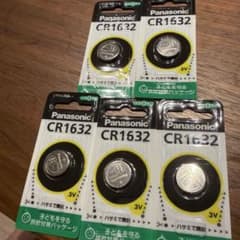 Panasonic CR1632 ボタン電池 5個　新品未使用　パナソニックのサムネイル