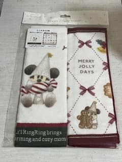 ディズニー リルリンリン ミニタオル 2枚セット クリスマスのサムネイル