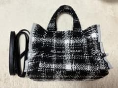 JILLSTUART BOOK ツイードフリルバッグ BLACK ver.