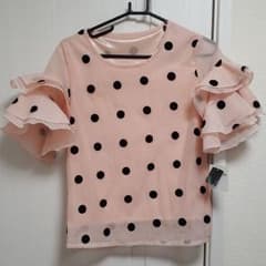 ピンクドット　シフォンブラウスのサムネイル