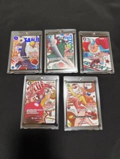 【非売品・限定】ラウンドワン ワンピースカード 5種＋シール5点＋ローダー付のサムネイル