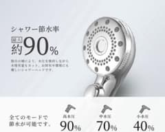 Aomiss マイクロナノバブル シャワーヘッド シルバーのサムネイル