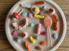 専用　アウトレット木製　蜘蛛の巣　ハロウィン　おままごとのサムネイル