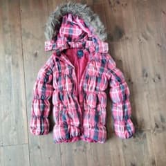 GapKids チェック柄ダウンコート 160cmのサムネイル