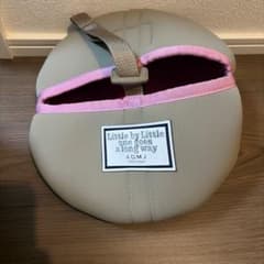 ADMJ 丸型ハンドバッグ ベージュ/ピンクのサムネイル