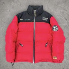 希少 90s OLD STUSSY ステューシー 肉厚 ヌプシ ダウンジャケット