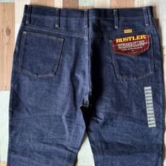 USA製】90s RUSTLER デニムパンツ 濃紺 DEADSTOCK - メルカリ