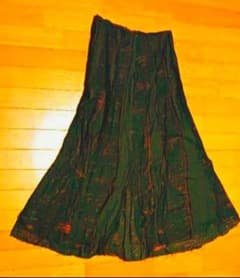 h.Naoto Blood 黒×赤メッシュ ダメージ加工ゴシックロングスカートのサムネイル