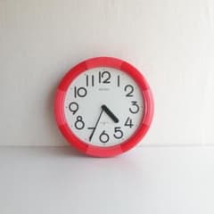70-80's SEIKO clock 掛時計 昭和 レトロポップ SEIKO 赤とピンクの掛時計 70s レトロポップ - メルカリ