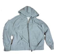 GU グレー ジップアップパーカー Lサイズのサムネイル