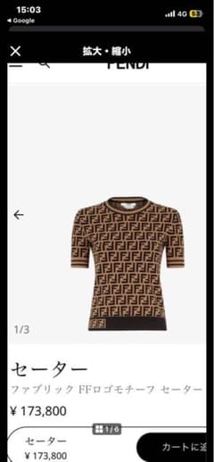 FENDI FFロゴモチーフ 半袖ニット 38サイズ FENDI FFロゴモチーフ 半袖ニット 38サイズ - メルカリ