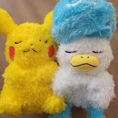 포켓몬도 푹 쉬고 시간 봉제 인형 피카츄 & 쿼츠 ~