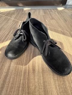 Clarks Desert Boot ブラック スエード チャッカブーツのサムネイル