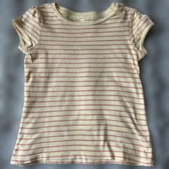 【GAP】GapKids Tシャツ サイズ120 黄色×オレンジ　ボーダーのサムネイル