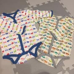 【新品】長袖 前開き ロンパース 80センチのサムネイル