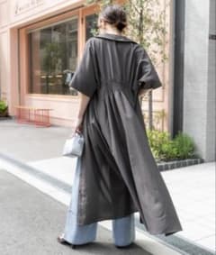 【センスオブプレイス】美品リネンライクウエストタックシャツワンピースのサムネイル