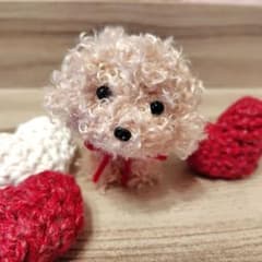 専用！トイプードル　アプリコット　ベージュ　犬のぬいぐるみ　モールドールのサムネイル