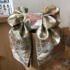 正絹大人袋帯からの七五三簡単付け帯です。大人の方もお使いになれます❣️のサムネイル