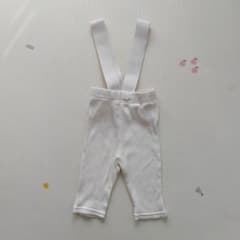Cottoli 70cm 白いボトムス　サスペンダーのサムネイル