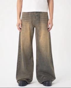 asapmode Relaxed Fit Wide Denim Pants