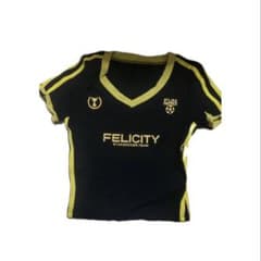FELICITY 半袖Tシャツ ブラック×イエローのサムネイル