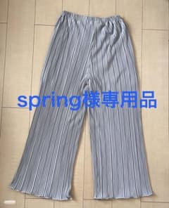 【spring様専用】レディース プリーツパンツのサムネイル
