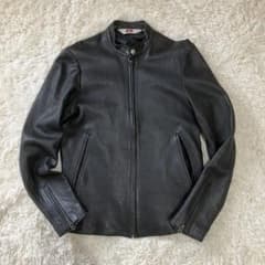 希少 【BEN DAVIS］Mサイズ 羊革 レザージャケット シングルライダース 