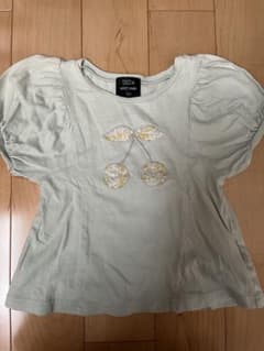 プティマイン petit main チェリー刺繍 Tシャツ　100センチのサムネイル