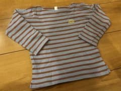 ボーダー 長袖カットソー ハリネズミ刺繍のサムネイル