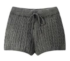 ニットショートパンツ グレーのサムネイル