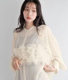 lowrysfarm 2wayフリルチュールビスチェのサムネイル