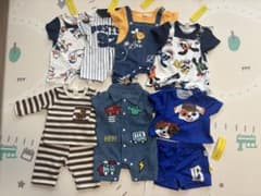 【新品】【未使用】ベビー服 まとめ売り 7点　0-1Mのサムネイル
