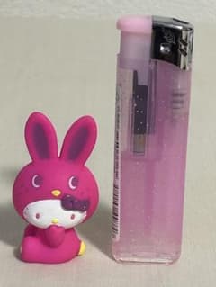 Retro 2010 Bunny Kitty Figure Doll Soft Vinyl? Original Item