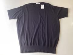【新品】 AMERICAN HOLIC ハイゲージ クルーネック 半袖ニット 黒のサムネイル