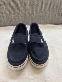 【ラルフローレン22cm】Poloネイビー スリッポンシューズ男の子おでかけのサムネイル