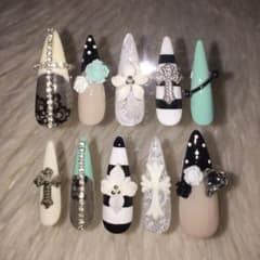 No.47 即購入〇現品 ネイルチップ シズニルック 海外ガール ウィッシュコアのサムネイル
