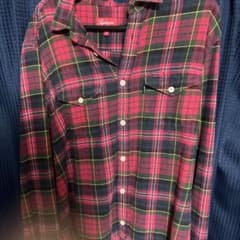 Supreme チェック柄 長袖シャツ レッド系 Mサイズのサムネイル
