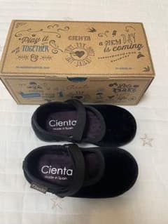 Cienta シエンタ ベルクロ ベロアシューズ