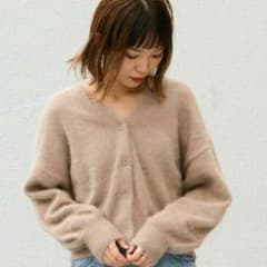 Another Edition  アンゴラVネックカーディガンのサムネイル