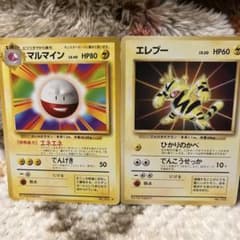 マルマインNo101★&エレブー_「公式カードファイル」 おまけカード