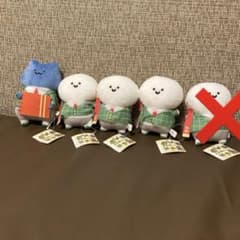 문구와 함께 오"분구"와 함께 봉제인형 문구 4개 세트