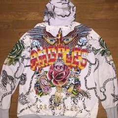 Christian Audigier総柄スタッズ付スパンコール付パーカーのサムネイル