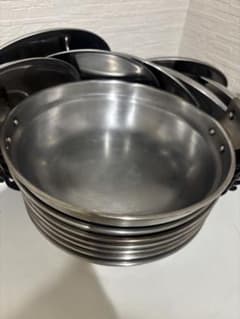 99.ステンレス 1人用鍋 計7個 両手鍋 アウトドア キャンプ等 - メルカリ