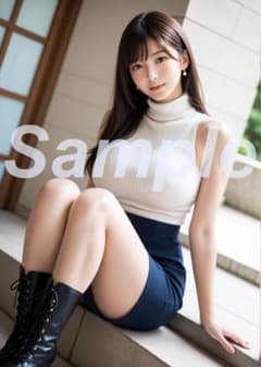 AI美女 A4 L判ポスター かわいい 美人 アイドル グラビア c062118のサムネイル