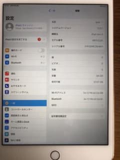 IPad mini 4(APPLE IPAD MINI 4 WI-FI64GB)のサムネイル