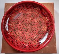 【未使用】津軽塗 菓子盆 (箱入り)のサムネイル